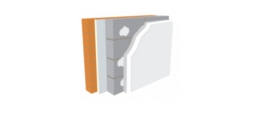 U Value Warmline EPS. Expanded Polystyrene Bonded to Plasterboard. 